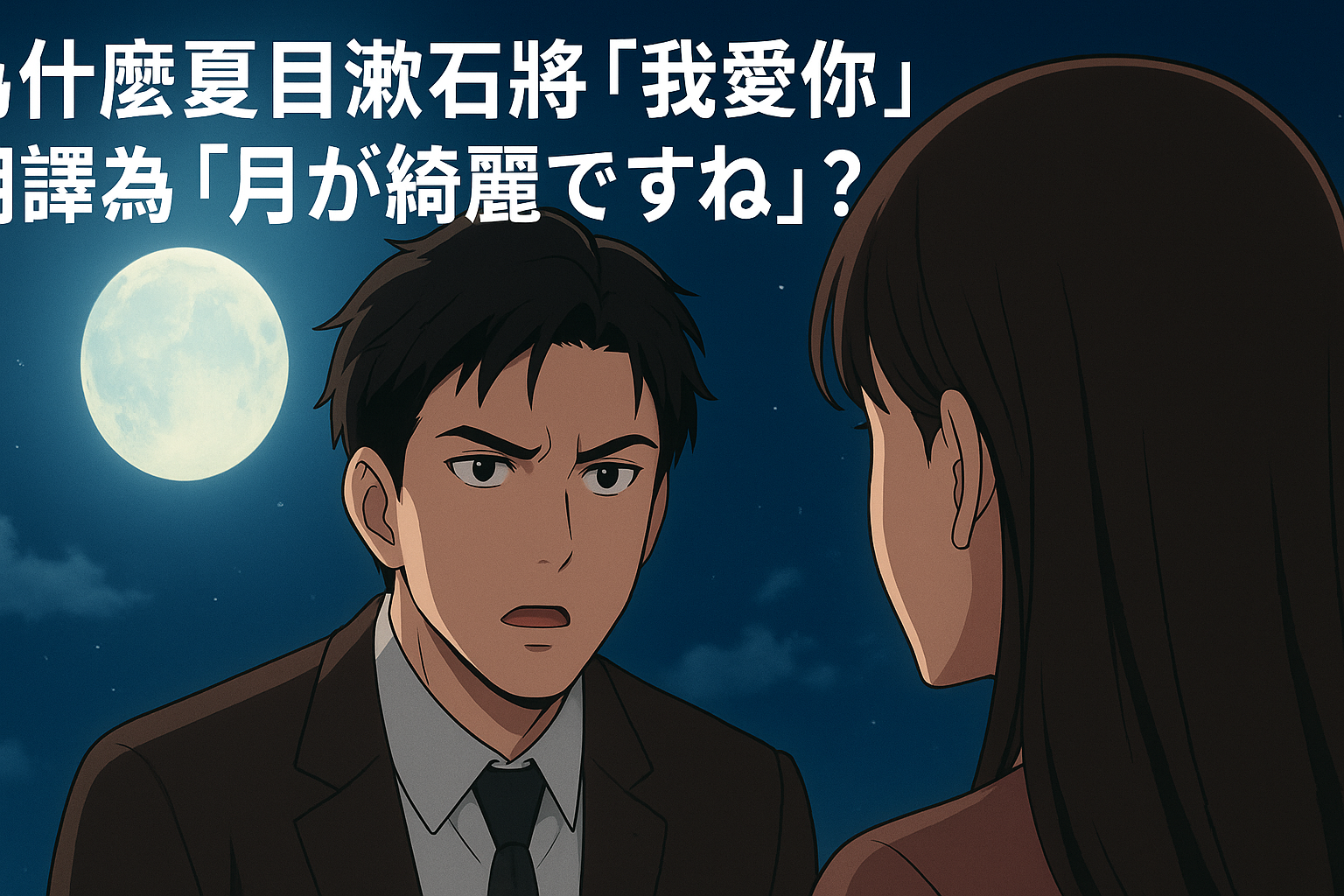 為什麼夏目漱石將「我愛你」翻譯為「月が綺麗ですね」？